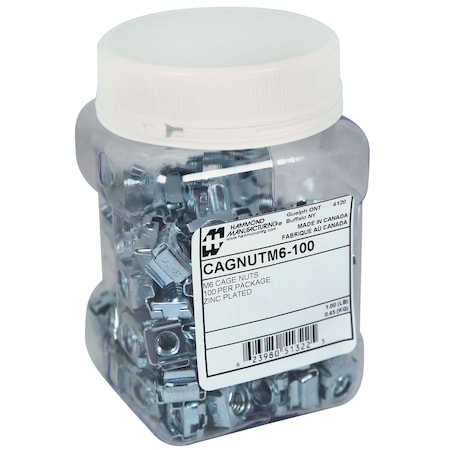 Hammond M6 Cagnuts, 100-Count CAGNUTM6-100